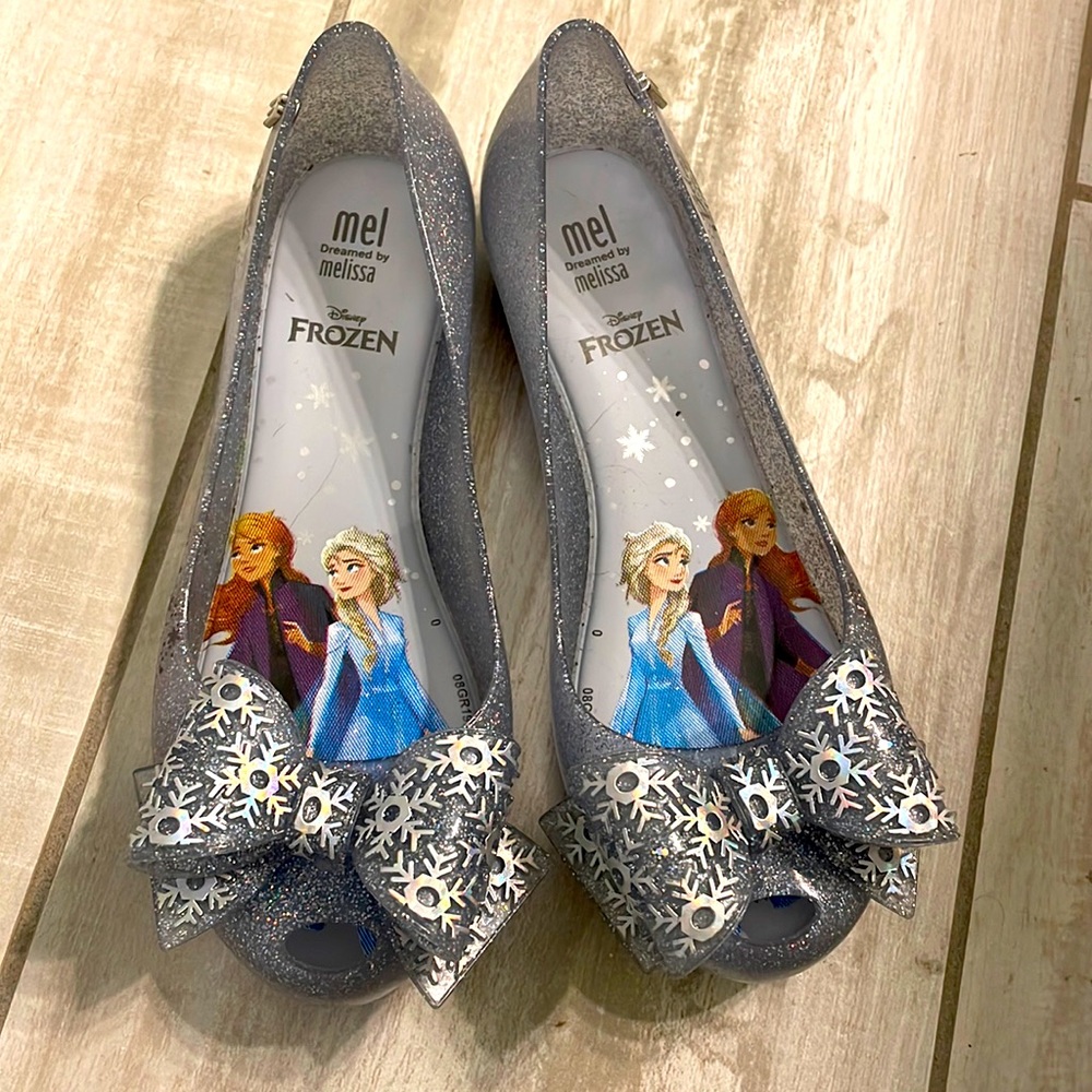 Snowflake silver glitter Mini Melissa’s